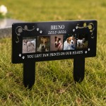 Personalised Dog Memorial Plaque Photo Pet Grave Marker Garden