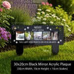 Personalised Cat Memorial Plaque Photo Pet Grave Marker Personalised Cat Memorial Plaque Photo Pet Grave Marker