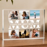 Personalised Mum Photo Plaque Birthday Gift Acrylic Picture Personalised Mum Photo Plaque Birthday Gift Acrylic Picture