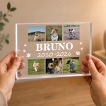 Personalised Pet Memorial Plaque Dog Cat Remembrance Gift Photo 
