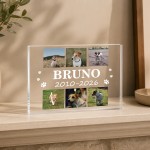 Personalised Pet Memorial Plaque Dog Cat Remembrance Gift Photo 