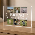 Personalised Pet Memorial Plaque Dog Cat Remembrance Gift Photo 