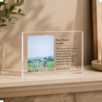 Best Friend Gifts Personalised Custom Photo Acrylic Block