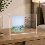 Best Friend Gifts Personalised Custom Photo Acrylic Block