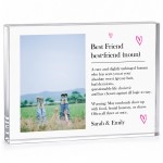 Personalised Best Friend Gifts Custom Photo Acrylic Block Personalised Best Friend Gifts Custom Photo Acrylic Block