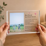 Personalised Best Friend Gifts Custom Photo Acrylic Block Personalised Best Friend Gifts Custom Photo Acrylic Block