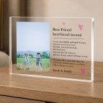 Personalised Best Friend Gifts Custom Photo Acrylic Block Personalised Best Friend Gifts Custom Photo Acrylic Block