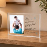 Personalised Dad Acrylic Photo Block Custom Fathers Day Gift Personalised Dad Acrylic Photo Block Custom Fathers Day Gift