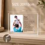 Personalised Dad Acrylic Photo Block Custom Fathers Day Gift Personalised Dad Acrylic Photo Block Custom Fathers Day Gift