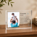 Personalised Grandad Acrylic Photo Block Custom Fathers Day Gift Personalised Grandad Acrylic Photo Block Custom Fathers Day Gift