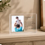 Personalised Grandad Acrylic Photo Block Custom Fathers Day Gift Personalised Grandad Acrylic Photo Block Custom Fathers Day Gift