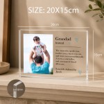 Personalised Grandad Acrylic Photo Block Custom Fathers Day Gift Personalised Grandad Acrylic Photo Block Custom Fathers Day Gift