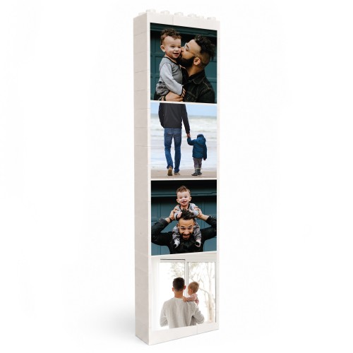 Personalised 4 Photo Block Plaque Custom Picture Display Memory 