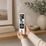 Personalised 4 Photo Block Plaque Custom Picture Display Memory 