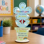 Teacher Thank You Gift Set of 6 Wooden Flower Plaques Teaching Teacher Thank You Gift Set of 6 Wooden Flower Plaques Teaching