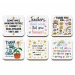 Teacher Thank You Coaster Set Pack of 6 End of Term Teacher Teacher Thank You Coaster Set Pack of 6 End of Term Teacher