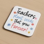 Teacher Thank You Coaster Set Pack of 6 End of Term Teacher Teacher Thank You Coaster Set Pack of 6 End of Term Teacher