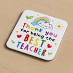 Teacher Thank You Coasters Pack of 6 End of Term Teacher Teacher Thank You Coasters Pack of 6 End of Term Teacher