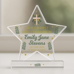 Personalised First Holy Communion Acrylic Star Plaque Religious Personalised First Holy Communion Acrylic Star Plaque Religious