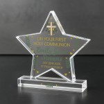 Personalised First Holy Communion Acrylic Star Plaque Religious Personalised First Holy Communion Acrylic Star Plaque Religious