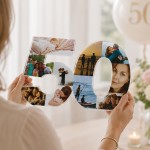 Personalised 50th Birthday Photo Block For Mum Nan Dad Auntie Personalised 50th Birthday Photo Block For Mum Nan Dad Auntie