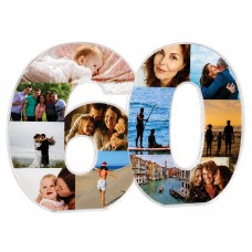 Personalised 60th Birthday Photo Block For Mum Nan Dad Grandma