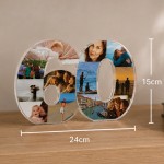 Personalised 60th Birthday Photo Block For Mum Nan Dad Grandma Personalised 60th Birthday Photo Block For Mum Nan Dad Grandma