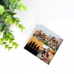 Personalised Photo Plaque with 4 Photos Acrylic Block Family 