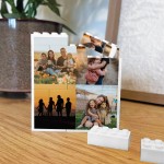 Personalised Photo Building Brick Block 4 Photo Picture Birthday