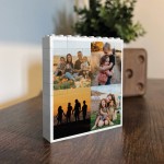 Personalised Photo Building Brick Block 4 Photo Picture Birthday