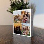 Personalised Photo Building Brick Block 4 Photo Picture Birthday
