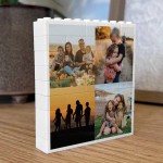 Personalised Photo Building Brick Block 4 Photo Picture Birthday