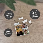 Personalised Photo Building Brick Block 4 Photo Picture Birthday