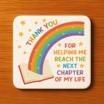Teacher Thank You Gift Set Coaster Wooden Heart Flower Plaque Teacher Thank You Gift Set Coaster Wooden Heart Flower Plaque