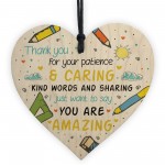 Teacher Thank You Gift Set Coaster Wooden Heart Flower Plaque Teacher Thank You Gift Set Coaster Wooden Heart Flower Plaque