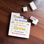 Thank You Teacher Building Block Gift Teacher Appreciation