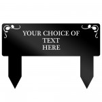 Personalised Memorial Grave Stake Plaque Acrylic Graveside Mark Personalised Memorial Grave Stake Plaque Acrylic Graveside Mark