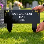 Personalised Memorial Grave Stake Plaque Acrylic Graveside Mark Personalised Memorial Grave Stake Plaque Acrylic Graveside Mark