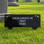 Personalised Memorial Grave Stake Plaque Acrylic Graveside Mark Personalised Memorial Grave Stake Plaque Acrylic Graveside Mark