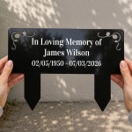 Personalised Memorial Grave Marker Plaque In Loving Memory Personalised Memorial Grave Marker Plaque In Loving Memory