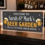 PERSONALISED Beer Garden Sign Funny Bar Pub Man Cave Sign