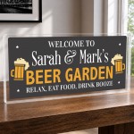 PERSONALISED Beer Garden Sign Funny Bar Pub Man Cave Sign