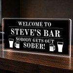Funny Personalised Bar Sign For Home Man Cave Freestanding Sign