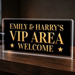 Personalised VIP AREA Sign For Home Bar Freestanding Bar Sign