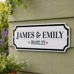 Personalised Couple Name Sign Street Style Plaque Names Date Personalised Couple Name Sign Street Style Plaque Names Date