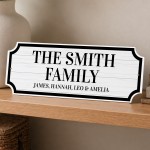 Personalised Family Name Sign Housewarming Gift Family Plaque Personalised Family Name Sign Housewarming Gift Family Plaque