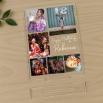 Personalised Birthday Photo Plaque Custom 6 Photo Acrylic 