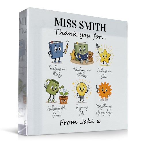 Personalised Teacher Appreciation Gift End of Temr Thank You 