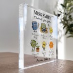 Personalised Teacher Appreciation Gift End of Temr Thank You 