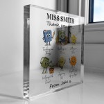 Personalised Teacher Appreciation Gift End of Temr Thank You 